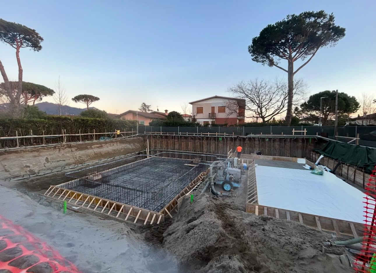 Fondazioni di un cantiere Difo Costruzioni